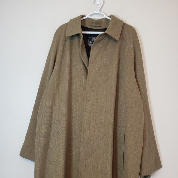 Vintage 90s Burberrys Prorsum Wool Long Overcoat Brown Size 42L - Picture 2 of 8